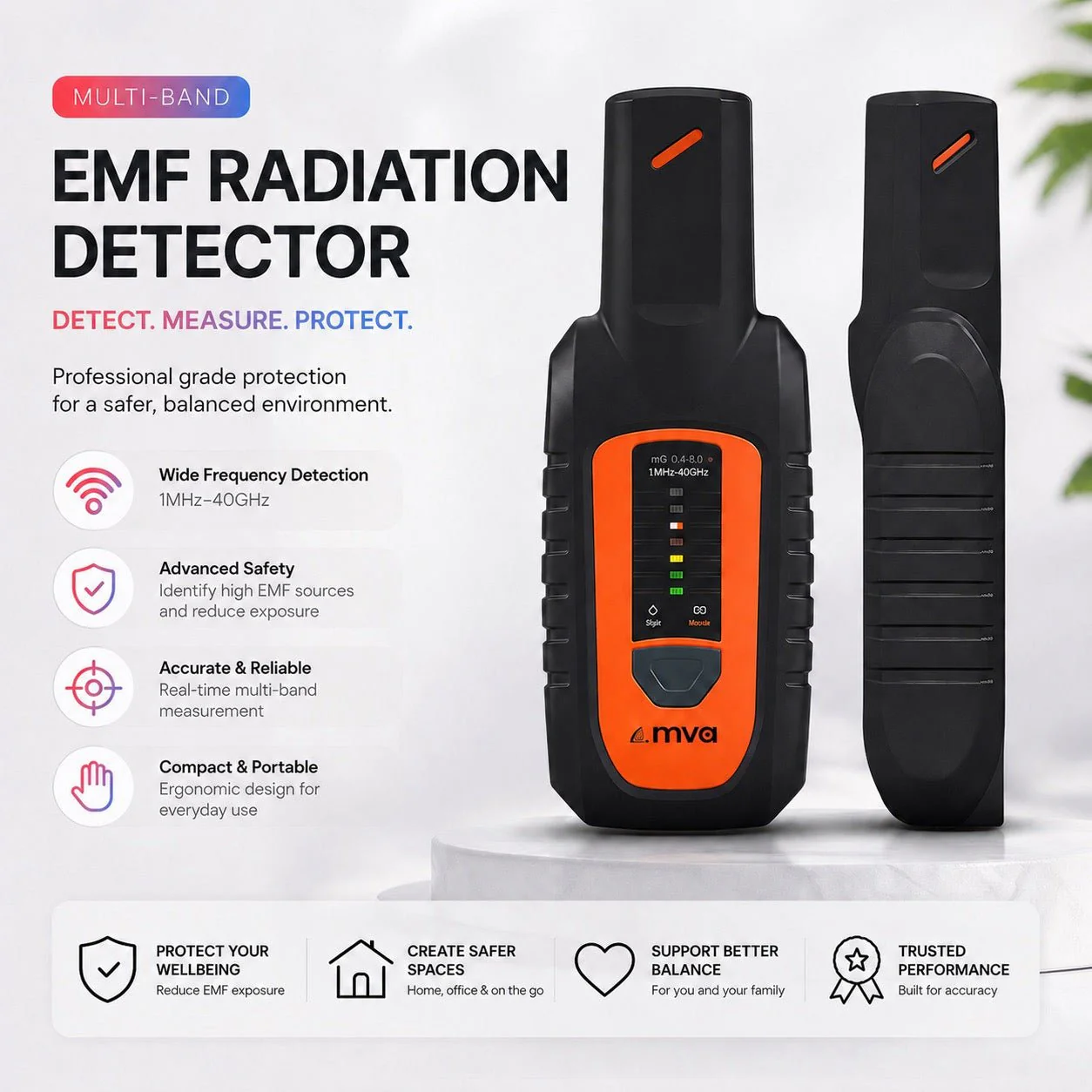 MVG 5G Radiation Meter EME Guard XS 1MHz–40GHz