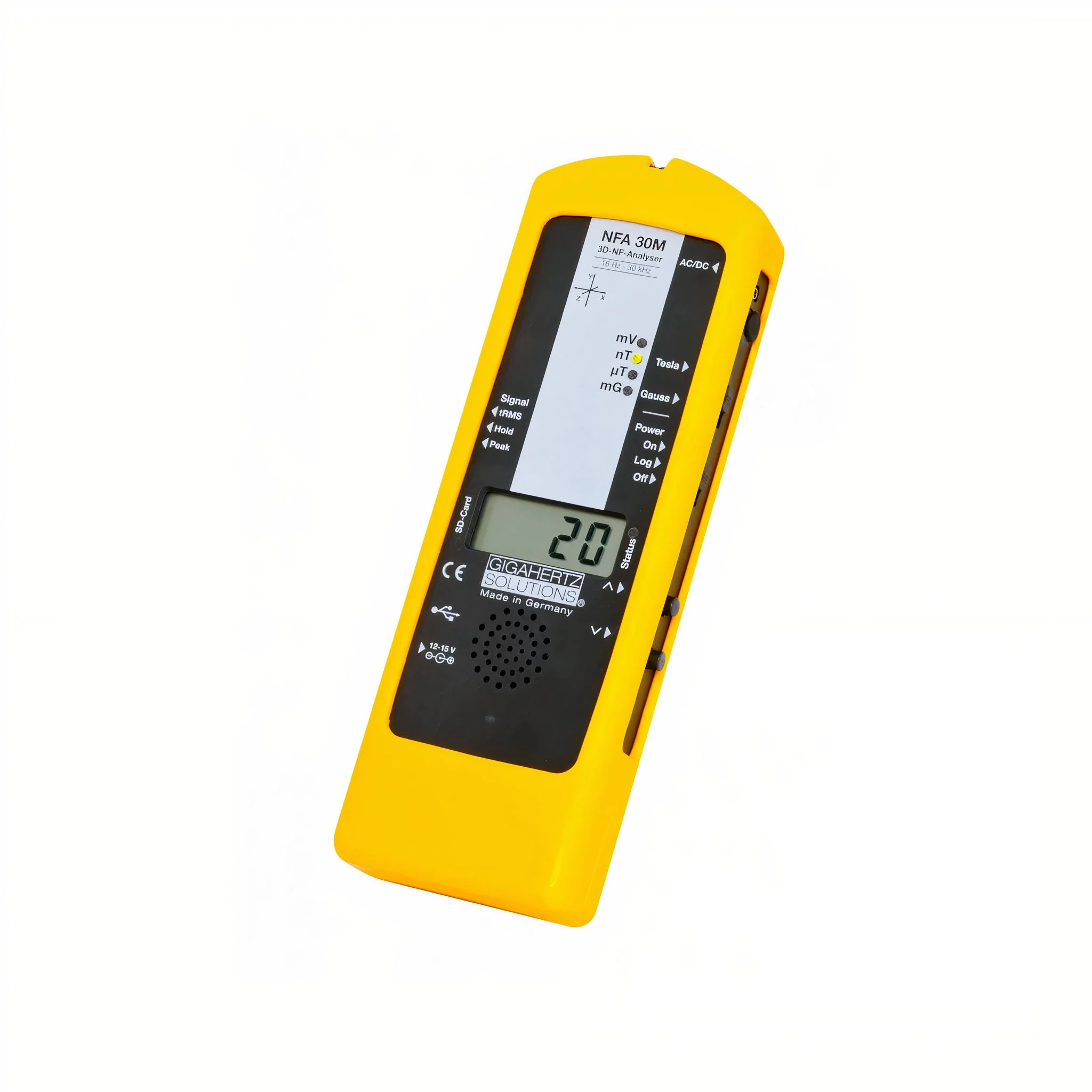 NFA30M 3D Magnetic EMF Meter Analyser and Data Logger 16Hz – 32,000Hz