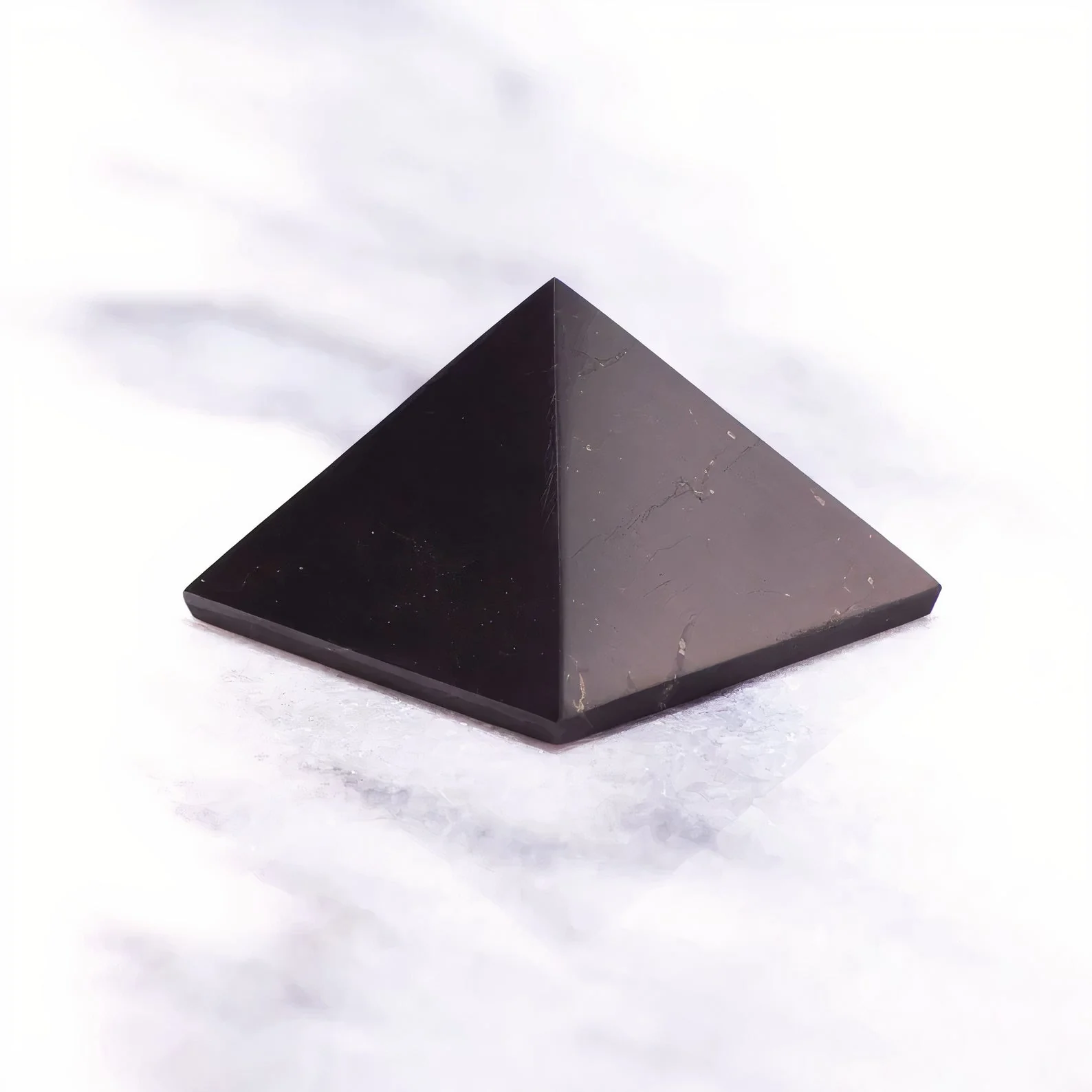 Shungite Stone Pyramids (3 Piece Small Set) - Image 3