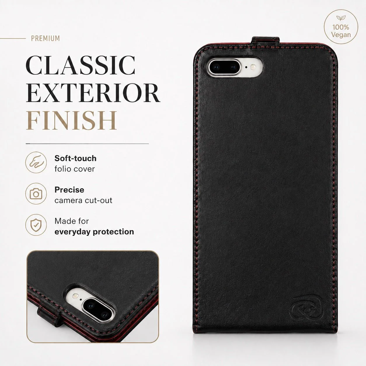 WaveWall™ Flip EMF Blocking iPhone Case & Card Holder - Image 7